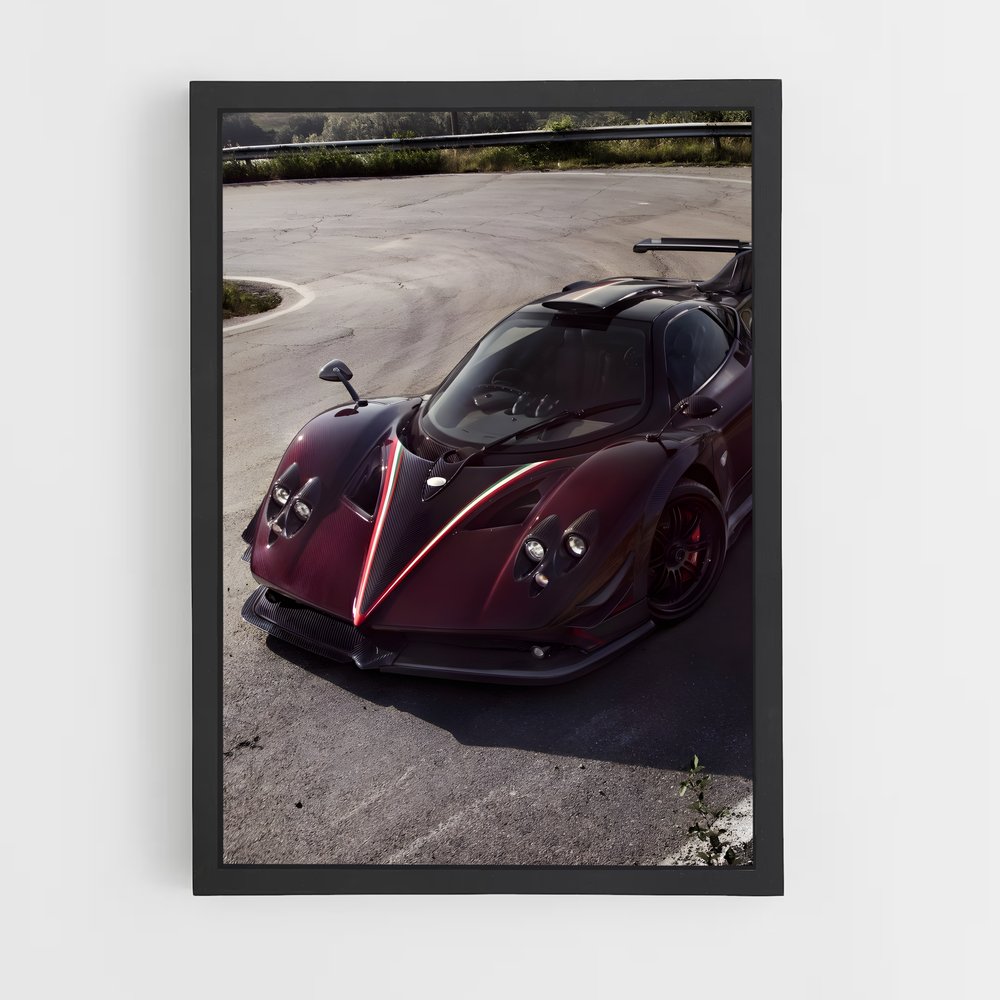 Poster Fusion Écarlate – affiche Pagani (vue 2)